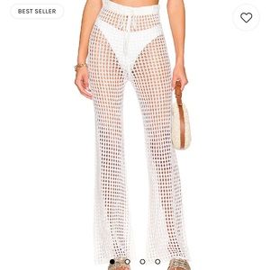 Elektra Crochet Pant in White by superdown - XS. Worn once